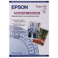 Epson Watercolor Paper Radiant White 188 g/m2, A3+ - 20 folhas 